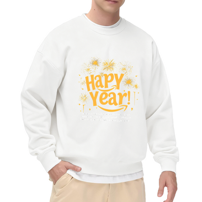 Happy New Year Fireworks Festive Crewneck Sweatshirt