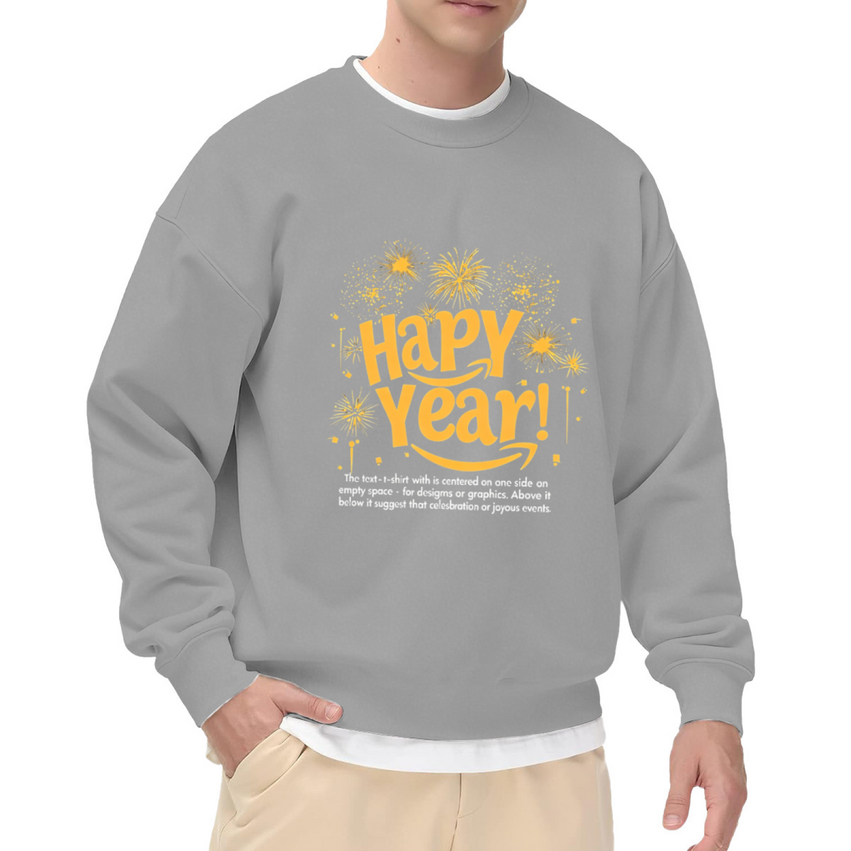 Happy New Year Fireworks Festive Crewneck Sweatshirt