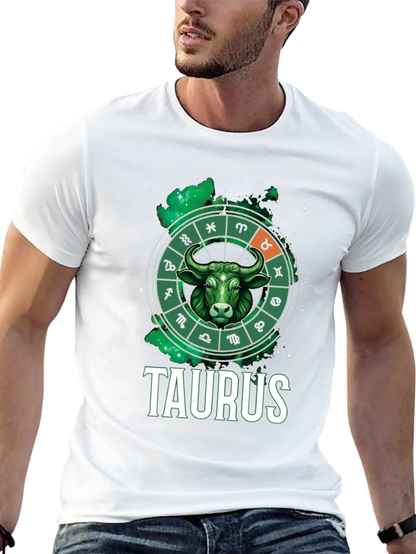 Taurus Zodiac Graphic Tee - Bull Sign T-Shirt