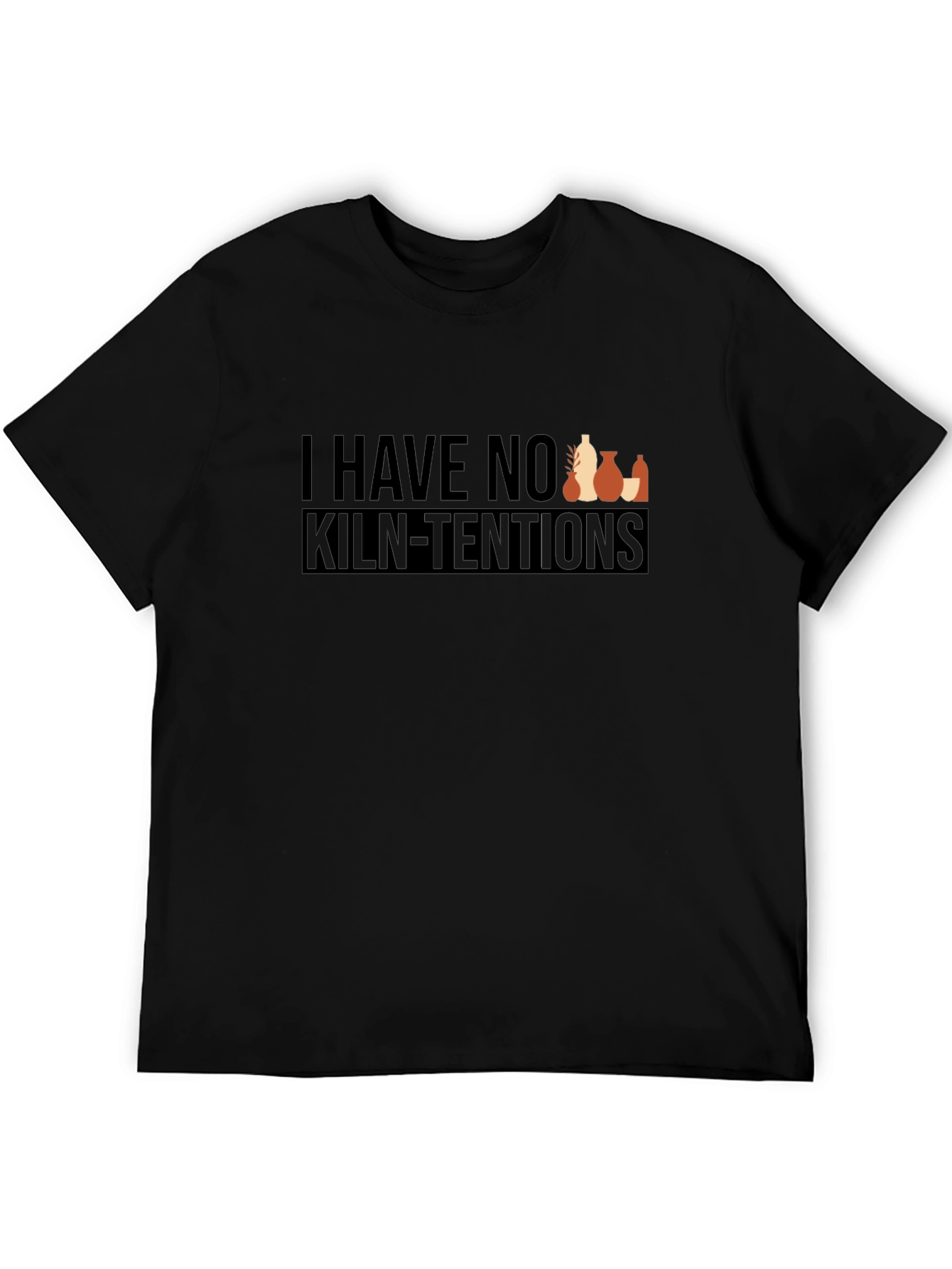 Pottery Humor T-Shirt - No Kiln-Tentions Graphic Tee