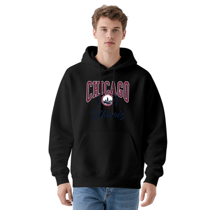 Chicago Illinois Classic Varsity City Pride Hoodie
