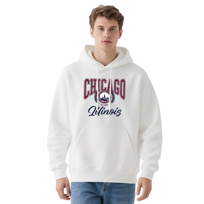 Chicago Illinois Classic Varsity City Pride Hoodie