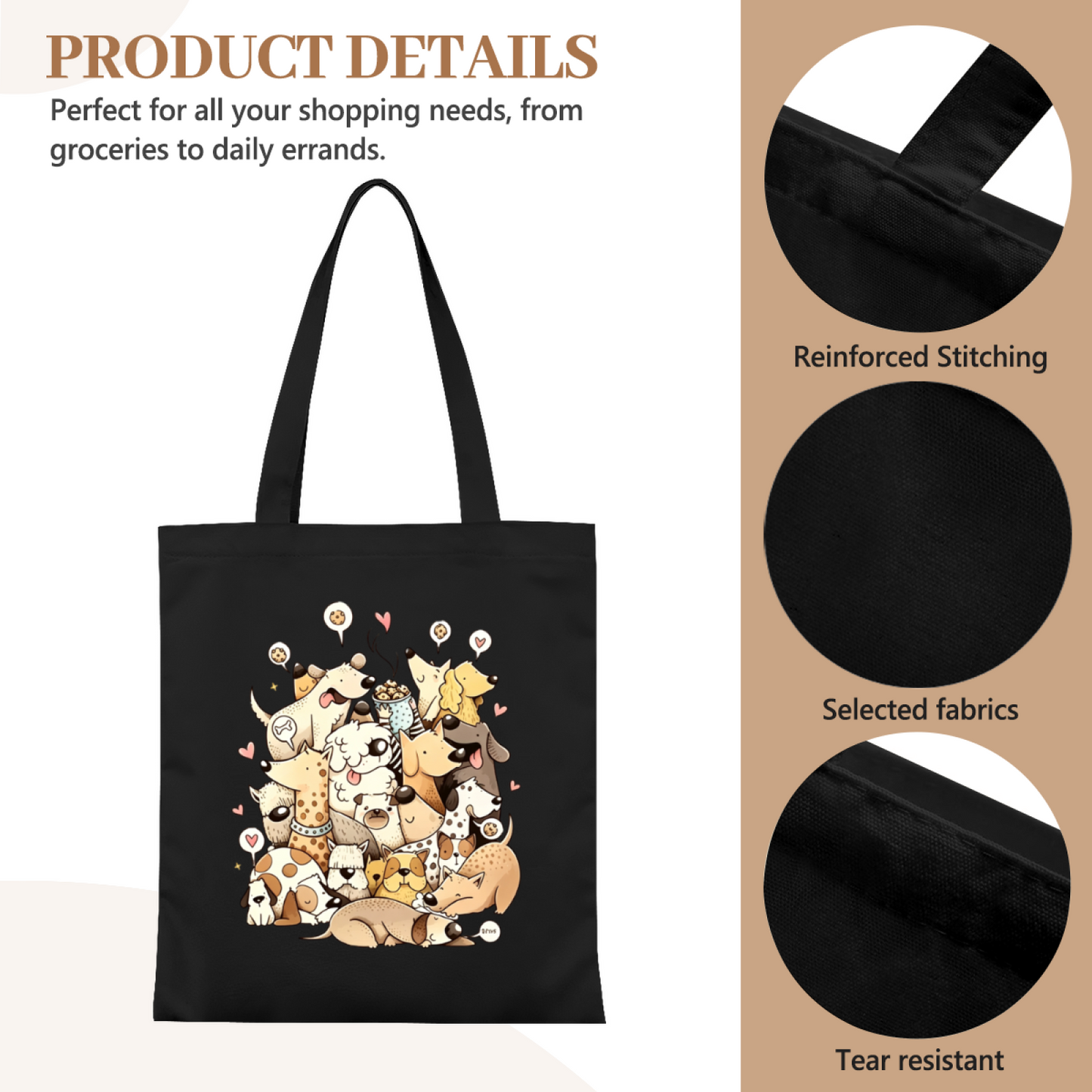 Funny Pickle Jar Graphic Canvas Bag | Just A Girl Cute Casual Commute Shoulder Bag