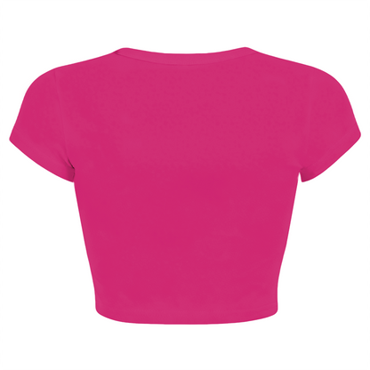 Just A Girl Who Adores Cats Coquette Crop Shirt