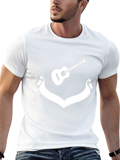 Guitar & Banner Graphic Tee - Black