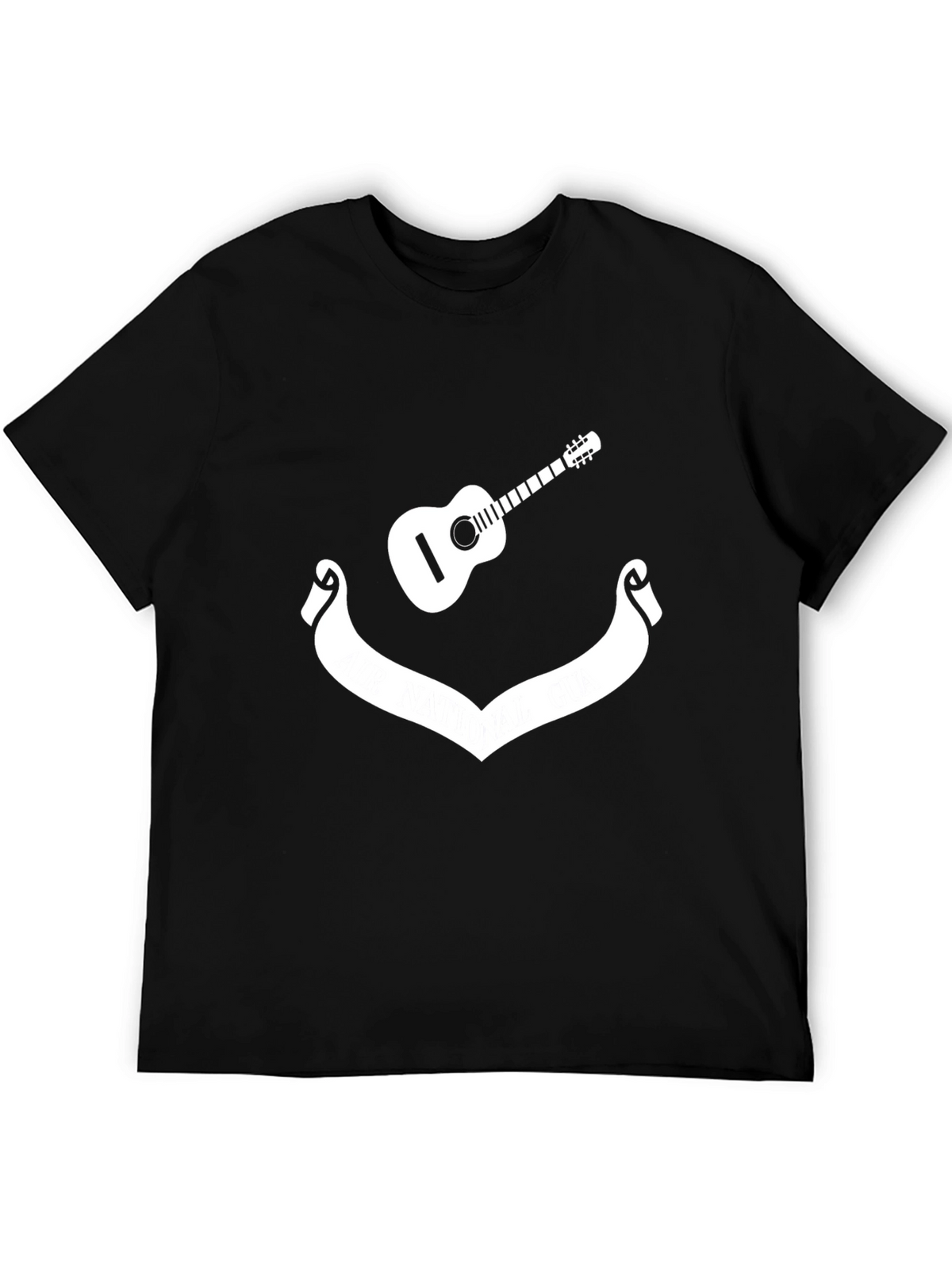 Guitar & Banner Graphic Tee - Black