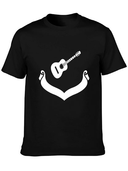 Guitar & Banner Graphic Tee - Black