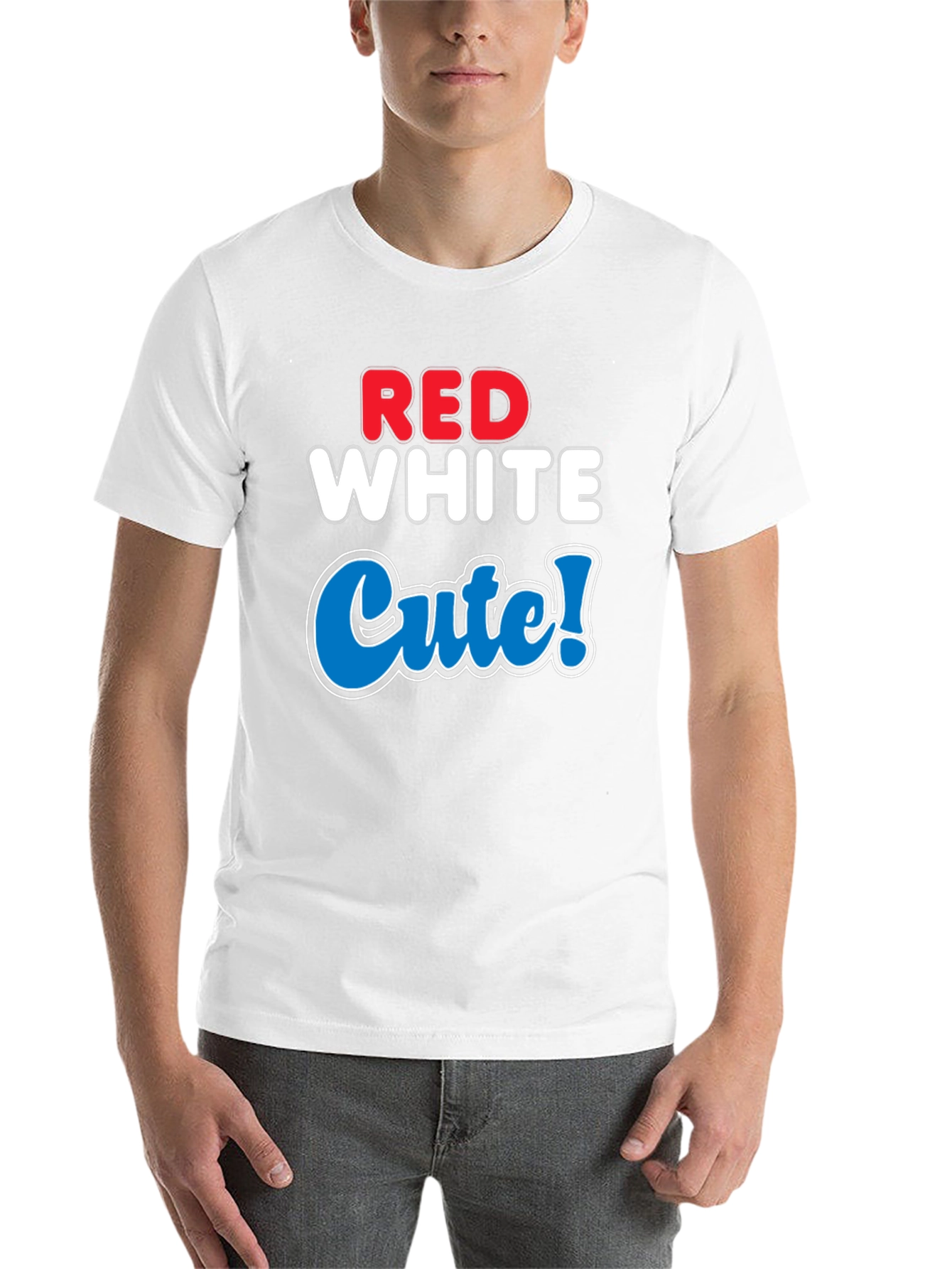 Red White Cute T-Shirt - Patriotic Style