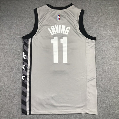 Men's Brooklyn Nets Kyrie Irving Gray 2019 Fast Break Player Movement Jerseys
