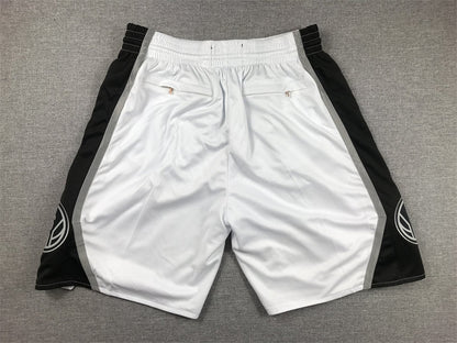 Men's San Antonio Spurs White Pocket Shorts1