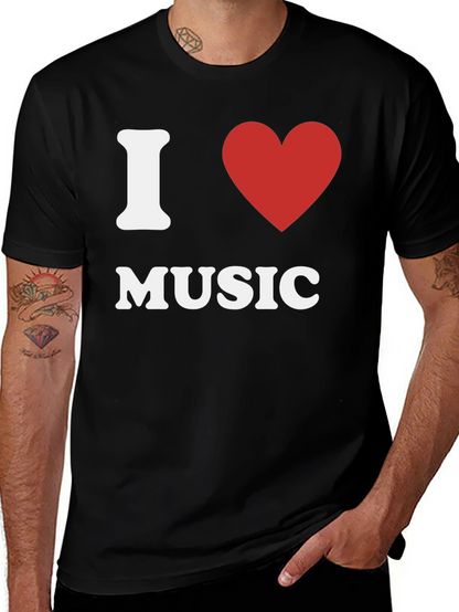 I Love Music T-Shirt - Classic Design