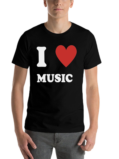 I Love Music T-Shirt - Classic Design