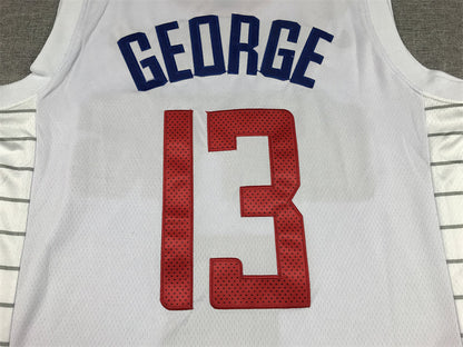 Men's LA Clippers Paul George #13 White 2022/23 Swingman Jerseys