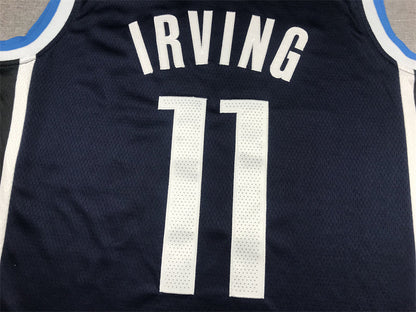 Men's Dallas Mavericks Kyrie Irving #11 Navy Swingman Jerseys - Statement Edition