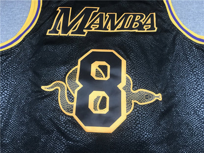 Men's Los Angeles Lakers #8-24 NBA Black Mamba Swingman Jerseys