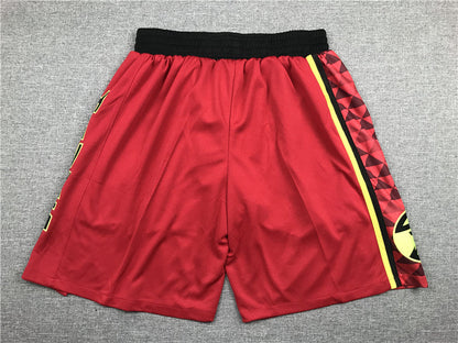 Men's Atlanta Hawks Red Basketball Retro Shorts1
