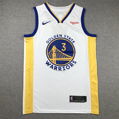 Men's Golden State Warriors Chris Paul #3 White Fast Break Player Jerseys - Association Edition