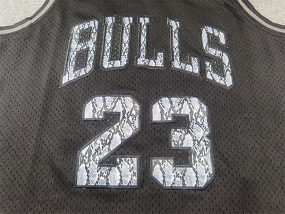 Men's Chicago Bulls Michael Jordan #23 Black 1997/98 Hardwood Classics Authentic Jerseys