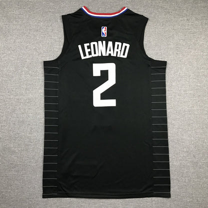 Men's LA Clippers Kawhi Leonard #2 Black 2022/23 Statement Edition Swingman Jerseys