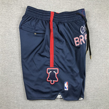 Men's Philadelphia 76ers Navy 2023/24 Pocket Shorts1 City Edition