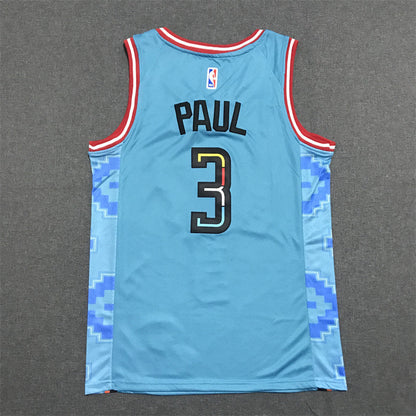Men's Phoenix Suns Chris Paul #3 Turquoise 2022/23 Swingman Jerseys - City Edition
