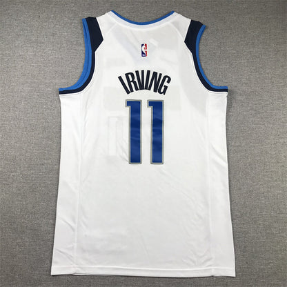Men's Dallas Mavericks Kyrie Irving #11 White Fastbreak Jerseys - Association Edition