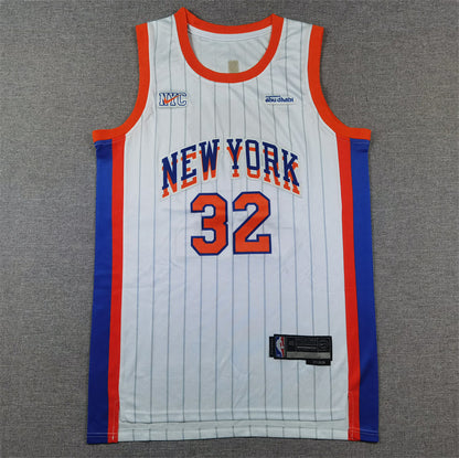 Men's New York Knicks Karl-Anthony Towns #32 White 2024/25 Swingman Player Jerseys - City Edition