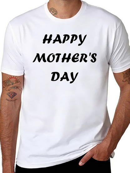 Happy Mothers Day T-Shirt - Black