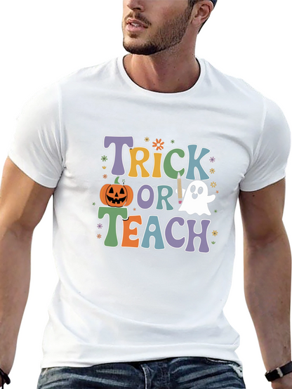 Trick or Teach Halloween Teacher T-Shirt