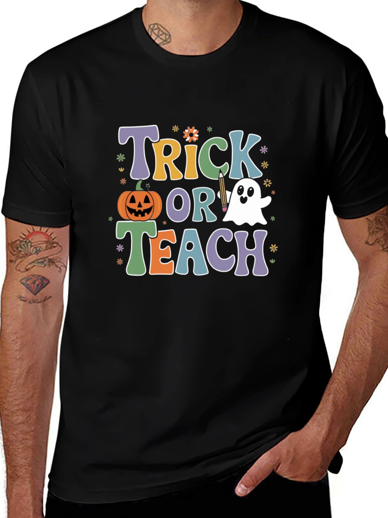 Trick or Teach Halloween Teacher T-Shirt