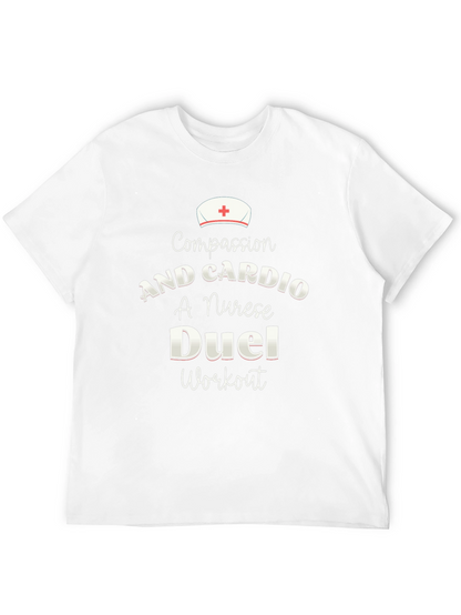 Compassion & Cardio Nurse Workout T-Shirt