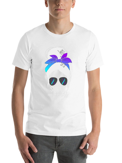 Suicide Awareness Messy Bun T-Shirt
