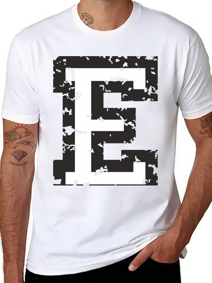 Retro E Graphic Tee - Black T-Shirt