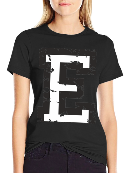 Retro E Graphic Tee - Black T-Shirt