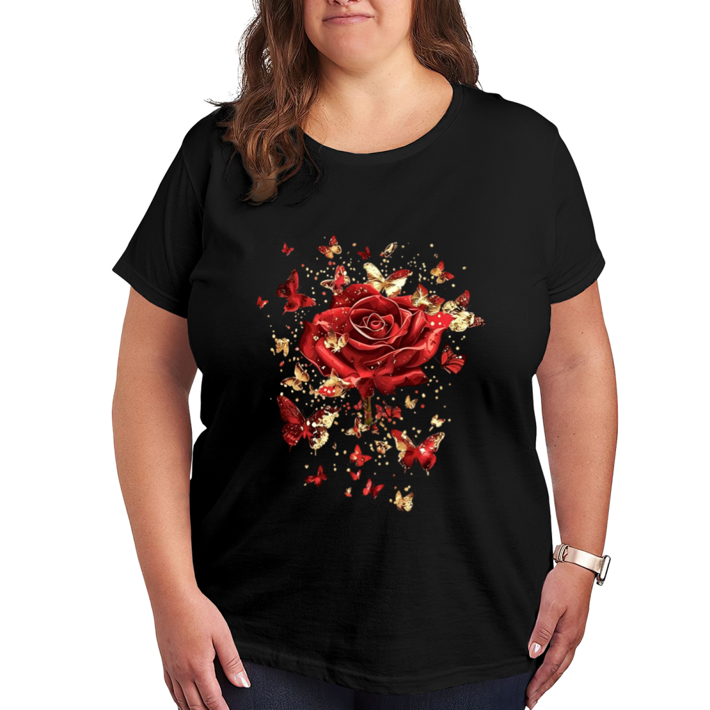 Pink Heart Lasso Cowgirl Hat Western Country T-Shirt