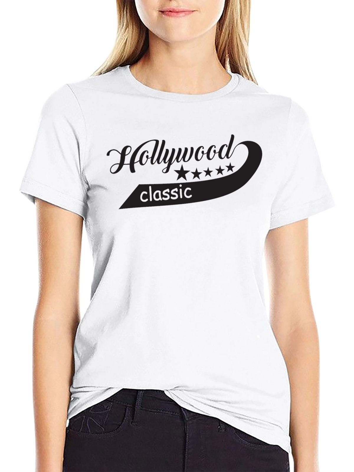 Hollywood Classic Black T-Shirt