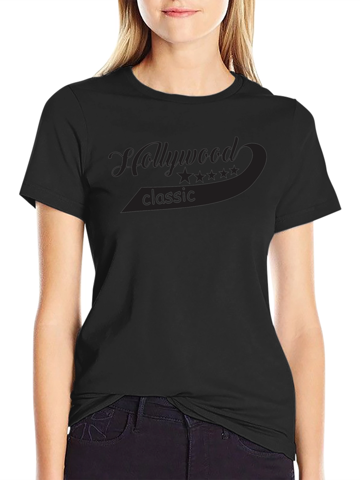 Hollywood Classic Black T-Shirt