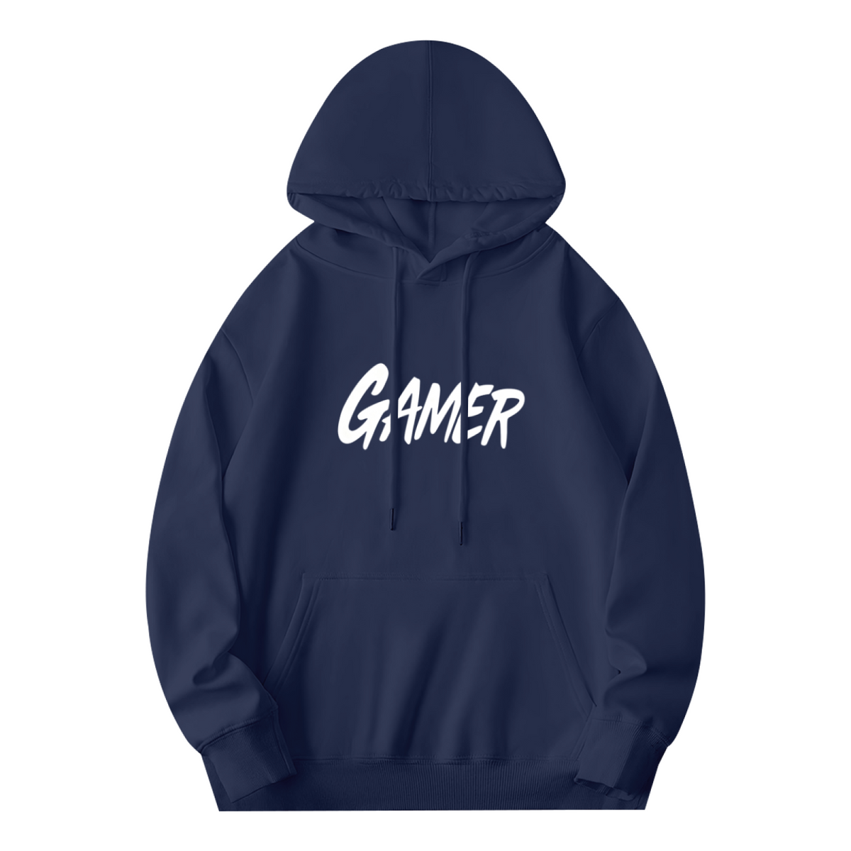 Gamer Bold Script Typography Casual Hoodie