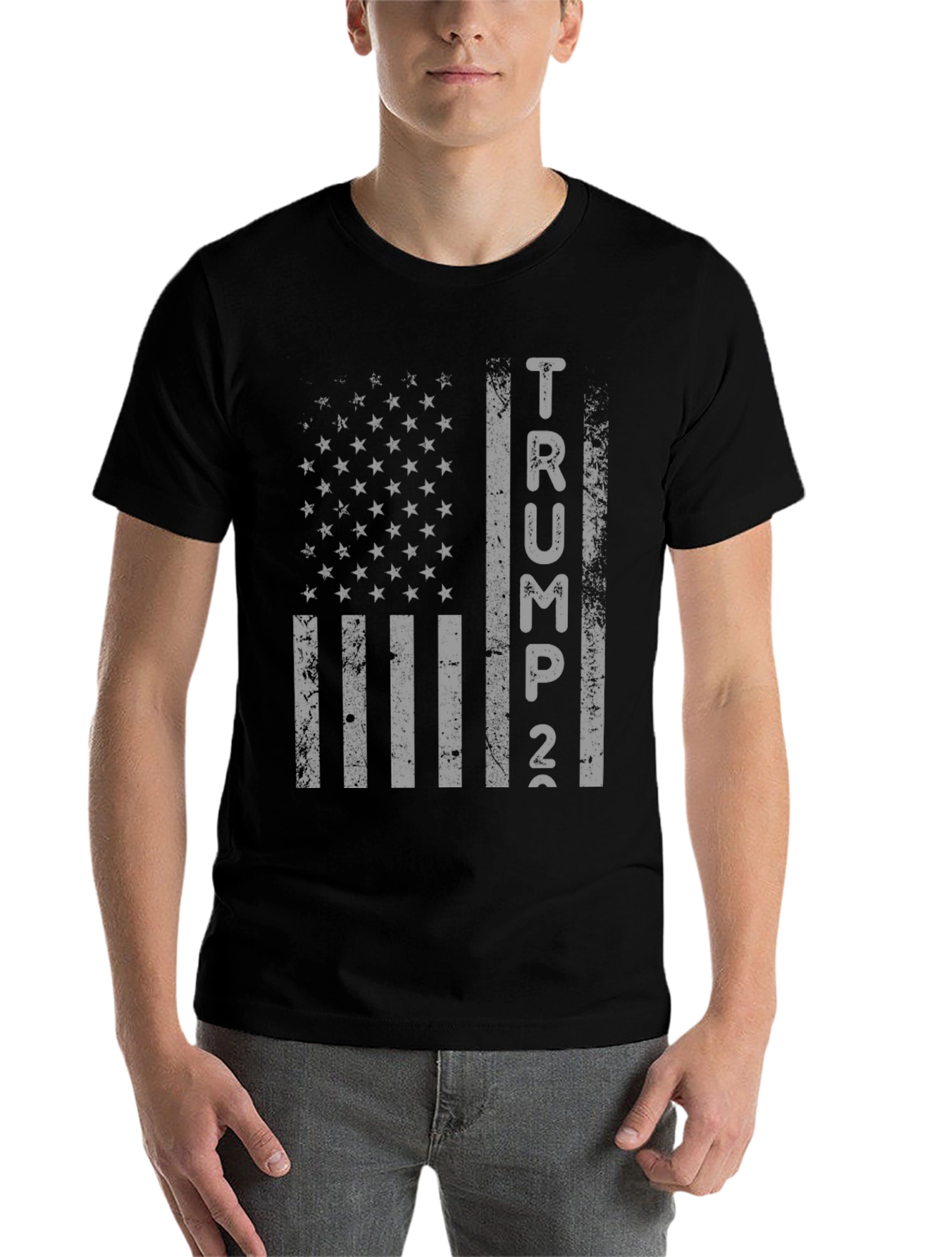 Trump 2024 American Flag Graphic T-Shirt
