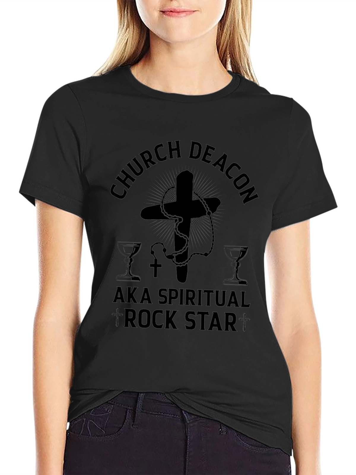 Church Deacon AKA Spiritual Rock Star T-Shirt
