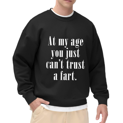 Funny Senior Age Joke Humor Crewneck Sweatshirt