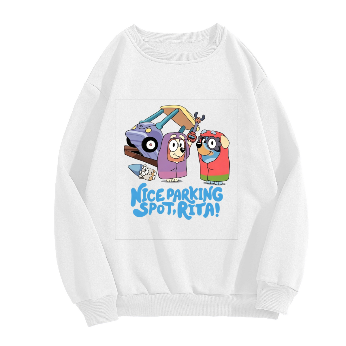 Nice Parking Spot Rita Cartoon Graphic Crewneck Sweatshirt
