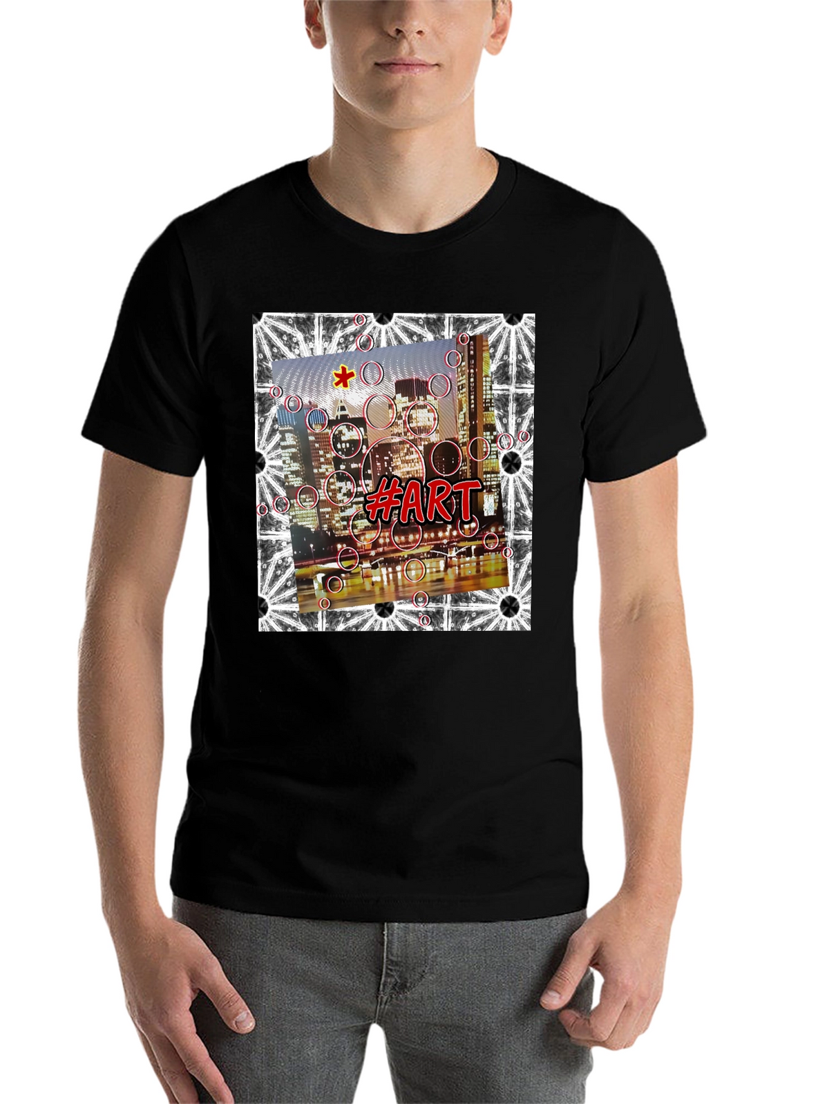 Abstract Cityscape Art Tee