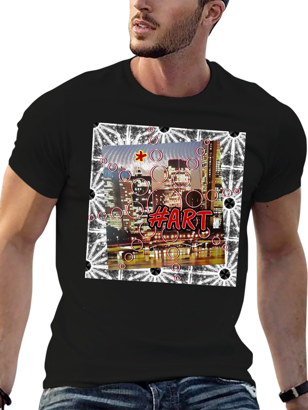 Abstract Cityscape Art Tee