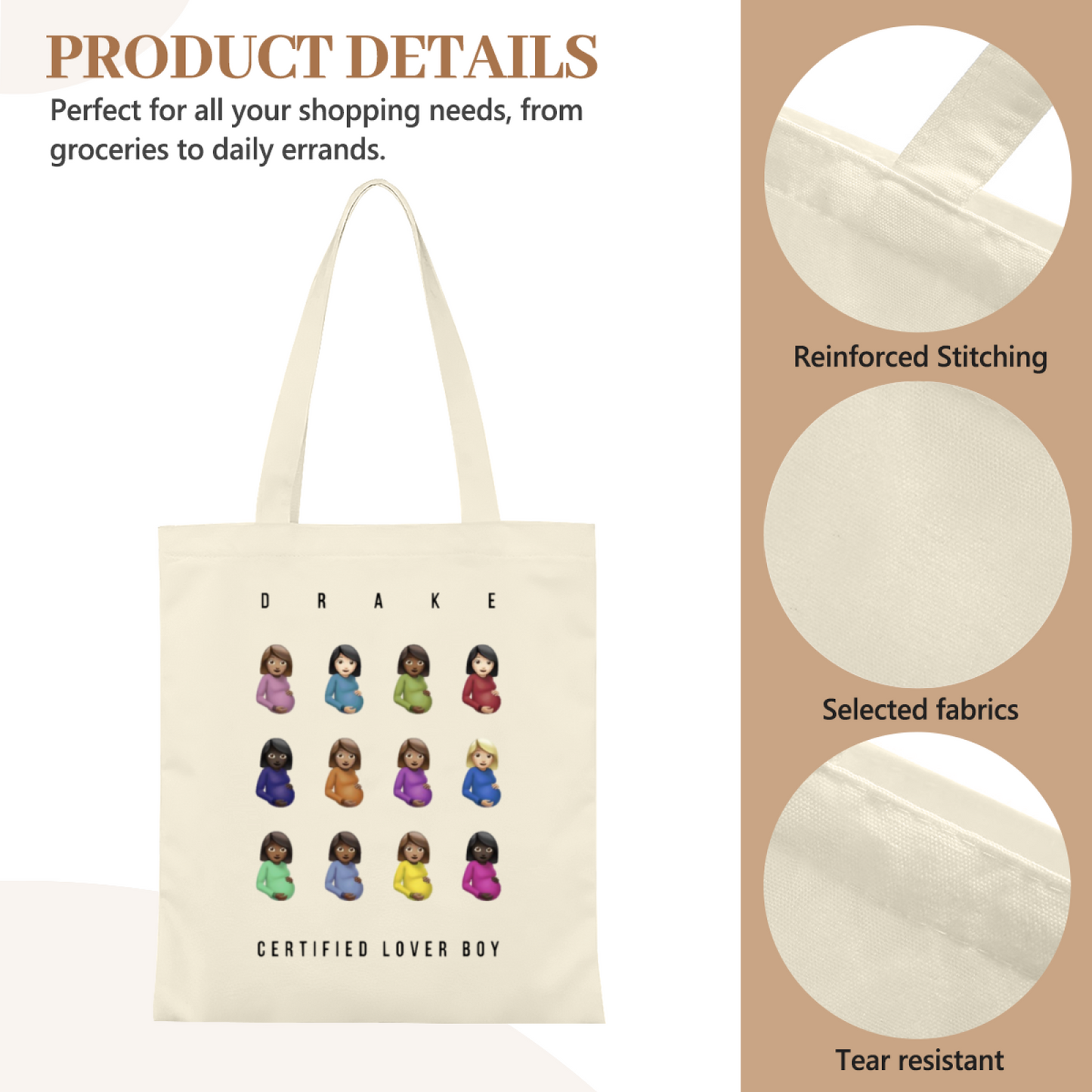 Vintage British Classic Car Collage Canvas Tote | Auto Enthusiast Daily Handbag
