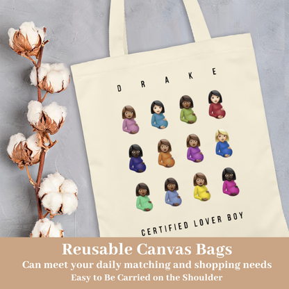 Vintage British Classic Car Collage Canvas Tote | Auto Enthusiast Daily Handbag