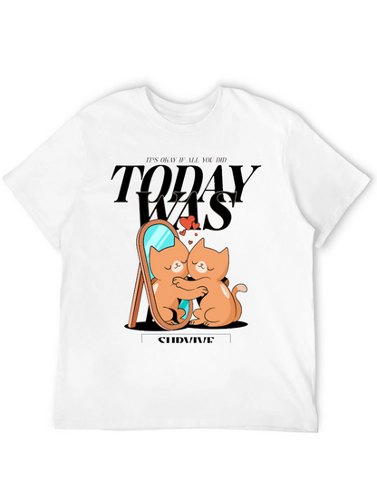 Cute Cat T-Shirt - Self Love Survive Tee