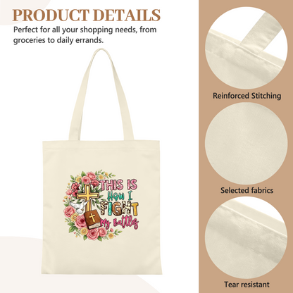 Ok Fine Minimal Stick Figure Canvas Bag | Funny Ins Daily Commute Handbag