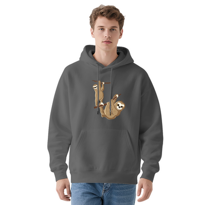 Cute Hanging Sloth Animal Print Hoodie