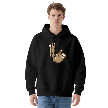 Cute Hanging Sloth Animal Print Hoodie
